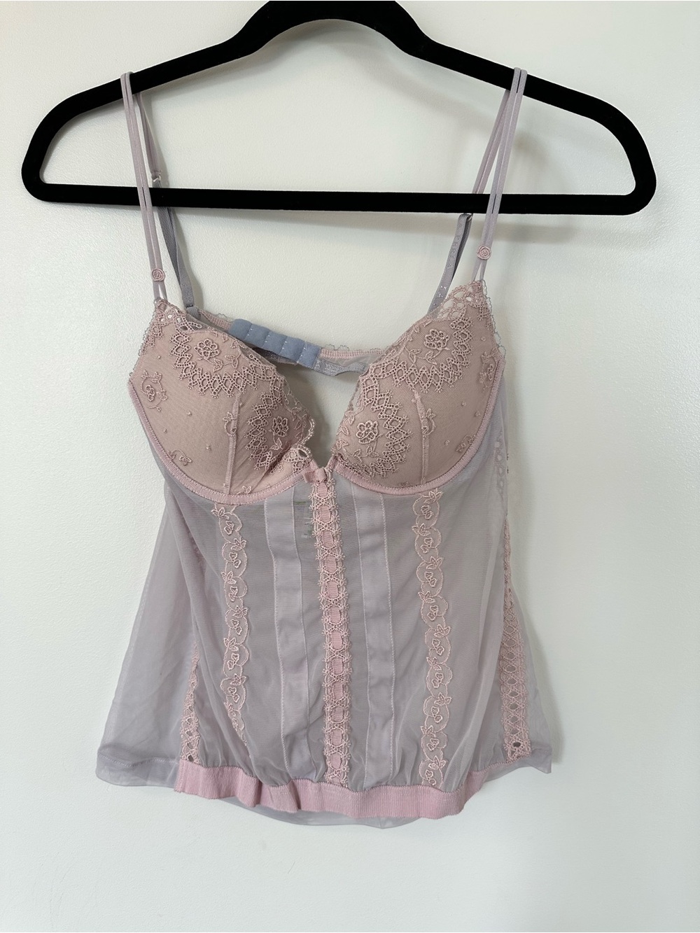 La Perla Women's Lace Trim Lingerie Camisole - Pink